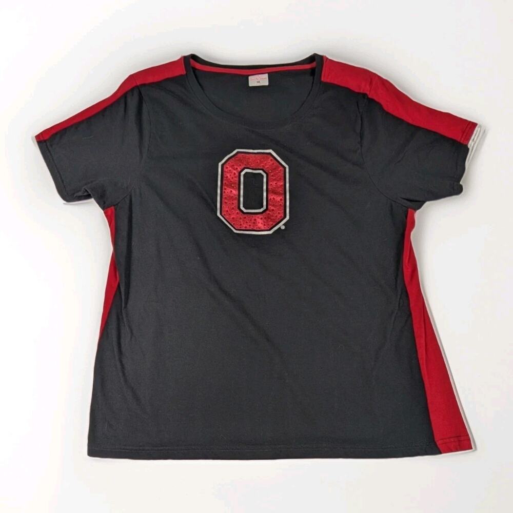 Ohio State Buckeyes Women's XXXL 3X Embellished Rhinestone T-shirt NICE